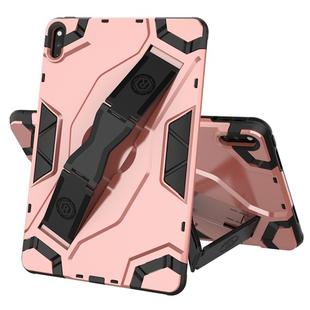 For Huawei MatePad 10.4 Escort Series TPU + PC Shockproof Protective Case with Holder(Rose Gold)