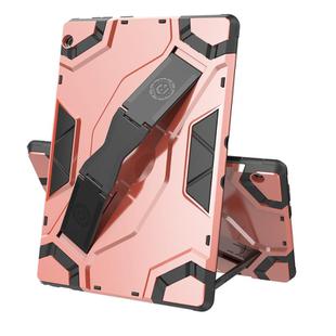 For Lenovo Tab M10 TB-X605 Escort Series TPU + PC Shockproof Protective Case with Holder(Rose Gold)