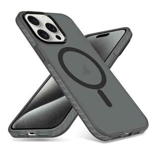 For iPhone 15 Pro Skin Feel Airbag Shockproof MagSafe Phone Case(Black)