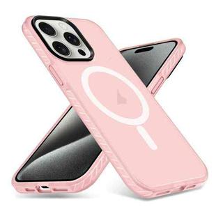 For iPhone 15 Pro Skin Feel Airbag Shockproof MagSafe Phone Case(Pink)