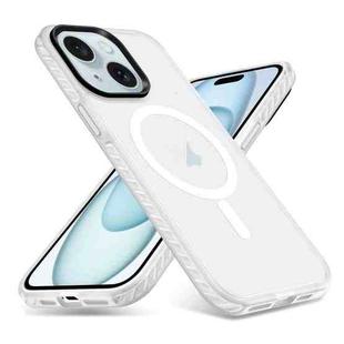For iPhone 15 Skin Feel Airbag Shockproof MagSafe Phone Case(Transparent)