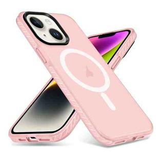 For iPhone 14 Plus Skin Feel Airbag Shockproof MagSafe Phone Case(Pink)