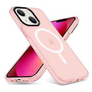 For iPhone 14 / 13 Skin Feel Airbag Shockproof MagSafe Phone Case(Pink)