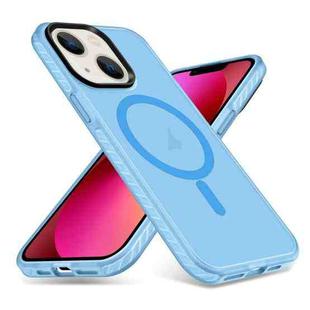 For iPhone 14 / 13 Skin Feel Airbag Shockproof MagSafe Phone Case(Blue)