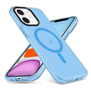 For iPhone 11 Skin Feel Airbag Shockproof MagSafe Phone Case(Blue)
