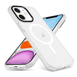 For iPhone 11 Skin Feel Airbag Shockproof MagSafe Phone Case(Transparent)