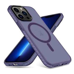 For iPhone 13 Pro Skin Feel Airbag Shockproof MagSafe Phone Case(Purple)