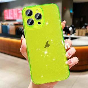 For iPhone 15 Pro Glitter Powder TPU Phone Case(Transparent Yellow)