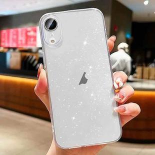 For iPhone XR Glitter Powder TPU Phone Case(Transparent)