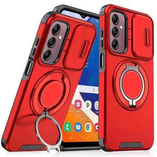 For Samsung Galaxy A14 4G / 5G Sliding Camshield Ring Holder Phone Case(Red)