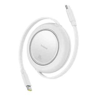 Baseus Free2Pull Mini Retractable Charging Cable 1.5m USB-C / Type-C to USB-C / Type-C 100W(White)