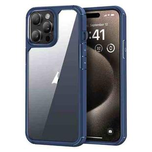 For iPhone 15 Pro Acrylic+TPU Transparent Shockproof Phone Case(Royal Blue)