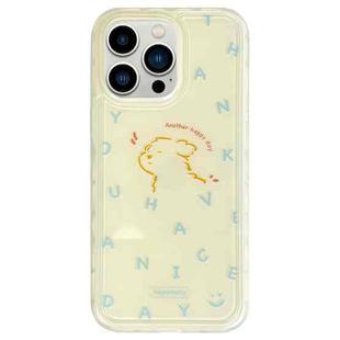 For iPhone 13 Pro Max Creative Edge Small Fresh Pattern TPU + PC Phone Case(Yellow)