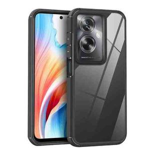 For OPPO A79 5G Acrylic+TPU Transparent Shockproof Phone Case(Black)