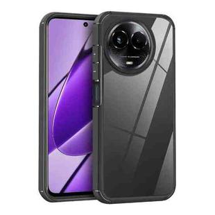 For Realme 11 5G / 11x Acrylic+TPU Transparent Shockproof Phone Case(Black)