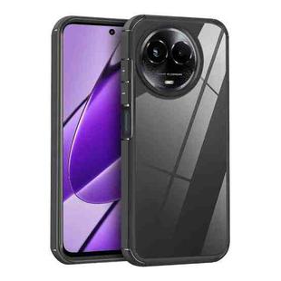 For Realme Narzo 60x Acrylic+TPU Transparent Shockproof Phone Case(Black)