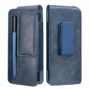 For Samsung Galaxy Z Fold 3 / 4 / 5 / 6 VIETAO Retro Thinking Series PU Shockproof Phone Bag, Without Pen(Blue)