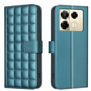 For Infinix Note 40 Pro+ 5G Square Texture Leather Phone Case(Green)