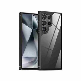For Samsung Galaxy S25 Ultra 5G Acrylic+TPU Transparent Shockproof Phone Case(Black)