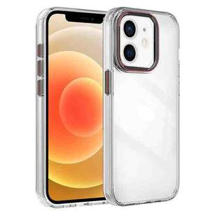 For iPhone 12 Crystal TPU Hybrid PC Phone Case(Transparent)