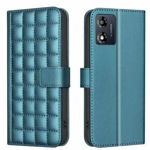 For Motorola Moto E13 4G Square Texture Leather Phone Case(Green)