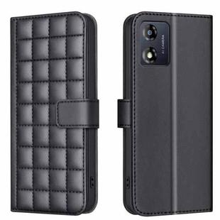 For Motorola Moto E13 4G Square Texture Leather Phone Case(Black)