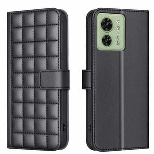 For Motorola Edge 40 5G Square Texture Leather Phone Case(Black)