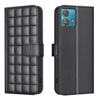 For Motorola Edge 40 Neo Square Texture Leather Phone Case(Black)