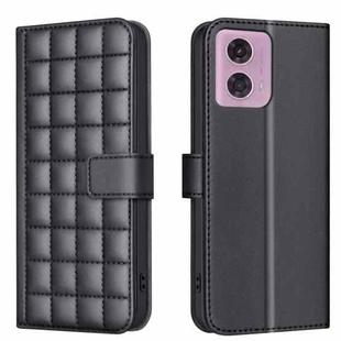 For Motorola Moto G04 / G24 / E14 Square Texture Leather Phone Case(Black)