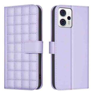 For Motorola Moto G13 4G / G23 4G / G53 5G Square Texture Leather Phone Case(Purple)