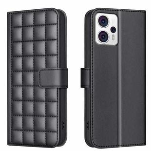 For Motorola Moto G13 4G / G23 4G / G53 5G Square Texture Leather Phone Case(Black)