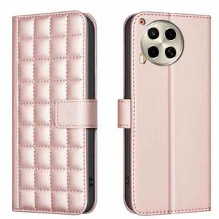 For Tecno Camon 30 5G / 4G Square Texture Leather Phone Case(Rose Gold)