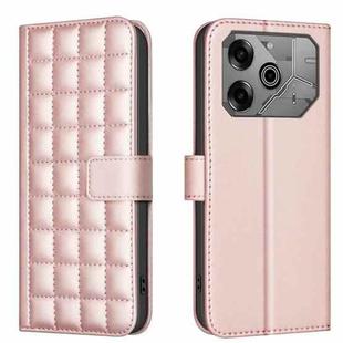 For Tecno Pova 6 / 6 Pro 5G Square Texture Leather Phone Case(Rose Gold)