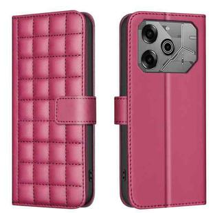 For Tecno Pova 6 / 6 Pro 5G Square Texture Leather Phone Case(Red)