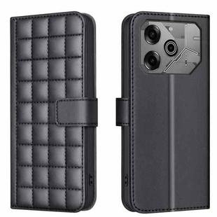 For Tecno Pova 6 / 6 Pro 5G Square Texture Leather Phone Case(Black)