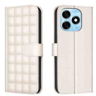 For Tecno Spark 20 Square Texture Leather Phone Case(Beige)