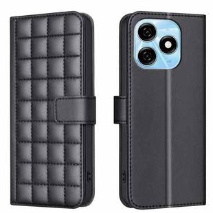 For Tecno Spark 20 Square Texture Leather Phone Case(Black)