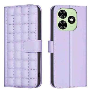 For Tecno Spark Go 2024 / 20C / Pop 8 Square Texture Leather Phone Case(Purple)