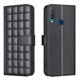 For vivo Y11 / Y15 / Y12 / Y17 Square Texture Leather Phone Case(Black)