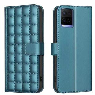 For vivo Y21 / Y21s / Y33s Square Texture Leather Phone Case(Green)