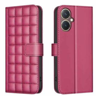 For vivo Y27 4G Square Texture Leather Phone Case(Red)