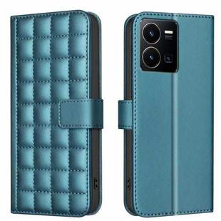 For vivo Y35 4G / Y22s Square Texture Leather Phone Case(Green)