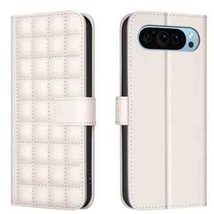 For Google Pixel 9 Square Texture Leather Phone Case(Beige)