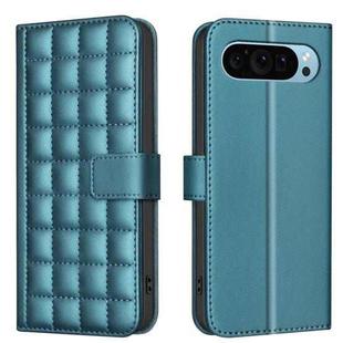 For Google Pixel 9 Pro Square Texture Leather Phone Case(Green)