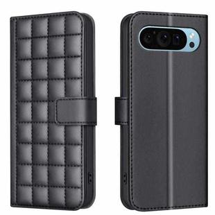 For Google Pixel 9 Pro Square Texture Leather Phone Case(Black)