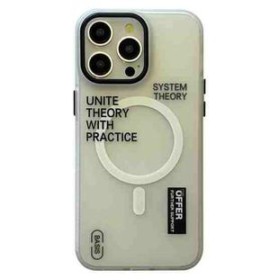 For iPhone 13 Pro Frosted Metal Lens Protection Frame MagSafe Phone Case(SYSTEM)