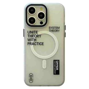 For iPhone 12 Pro Frosted Metal Lens Protection Frame MagSafe Phone Case(SYSTEM)