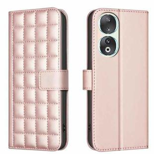 For Honor 90 5G Square Texture Leather Phone Case(Rose Gold)