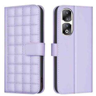 For Honor 90 Pro Square Texture Leather Phone Case(Purple)