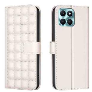 For Honor X6a Square Texture Leather Phone Case(Beige)